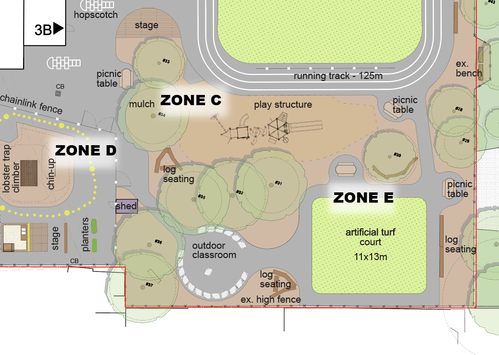 Excerpt screenshot of site plan